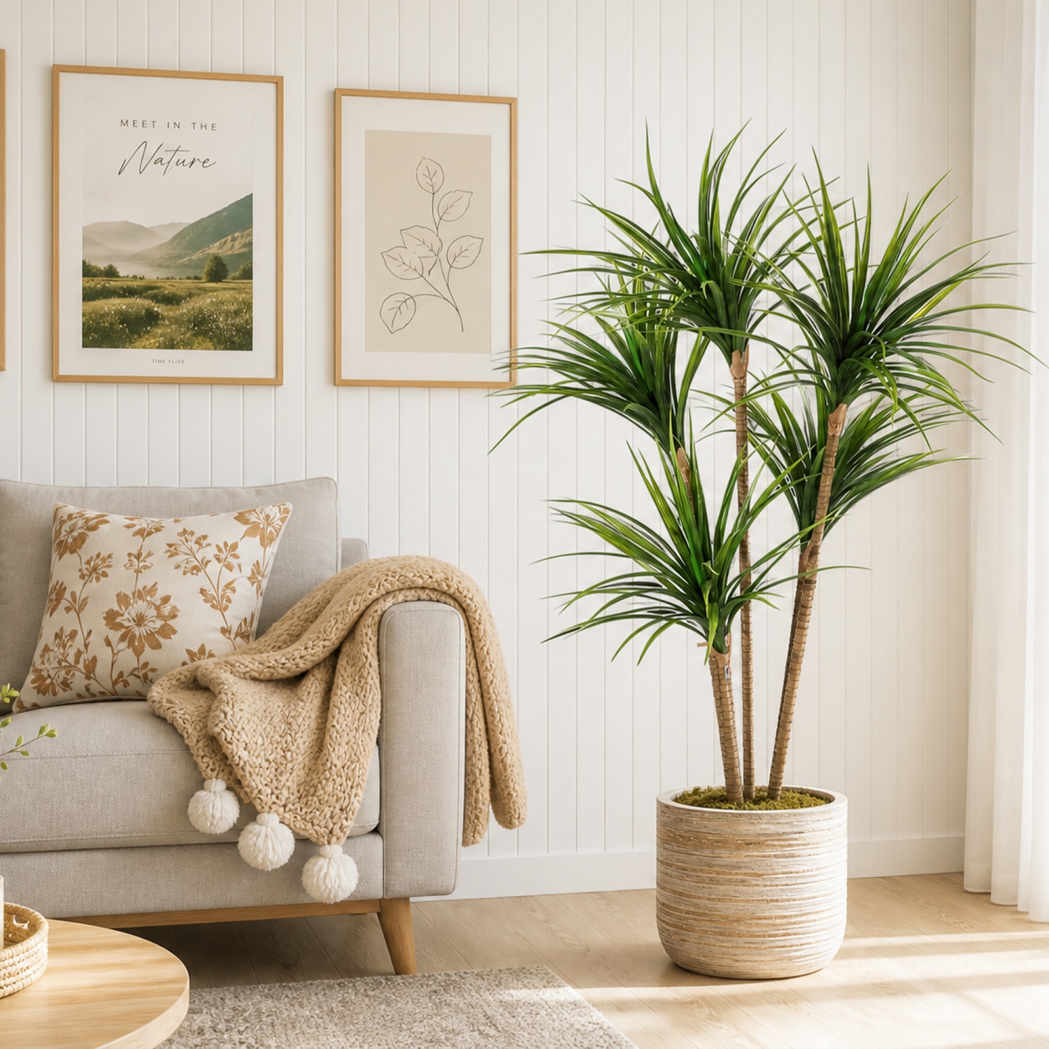 4.27FT/5 FT Artificial Dracaen - Dracaena Marginata incelemesi ve fiyatı