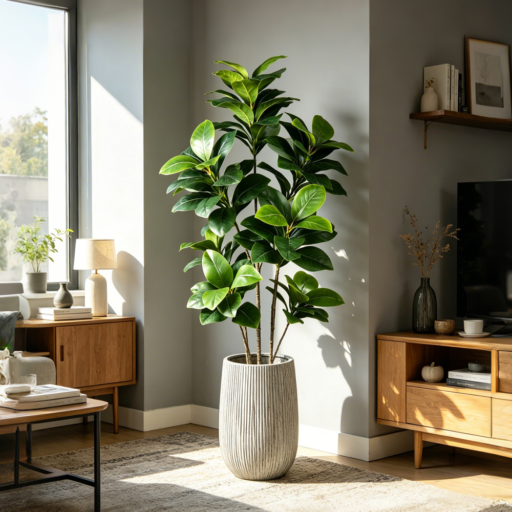 74-140cm Large Artificial Bany - Ficus Lyrata Tree incelemesi ve fiyatı