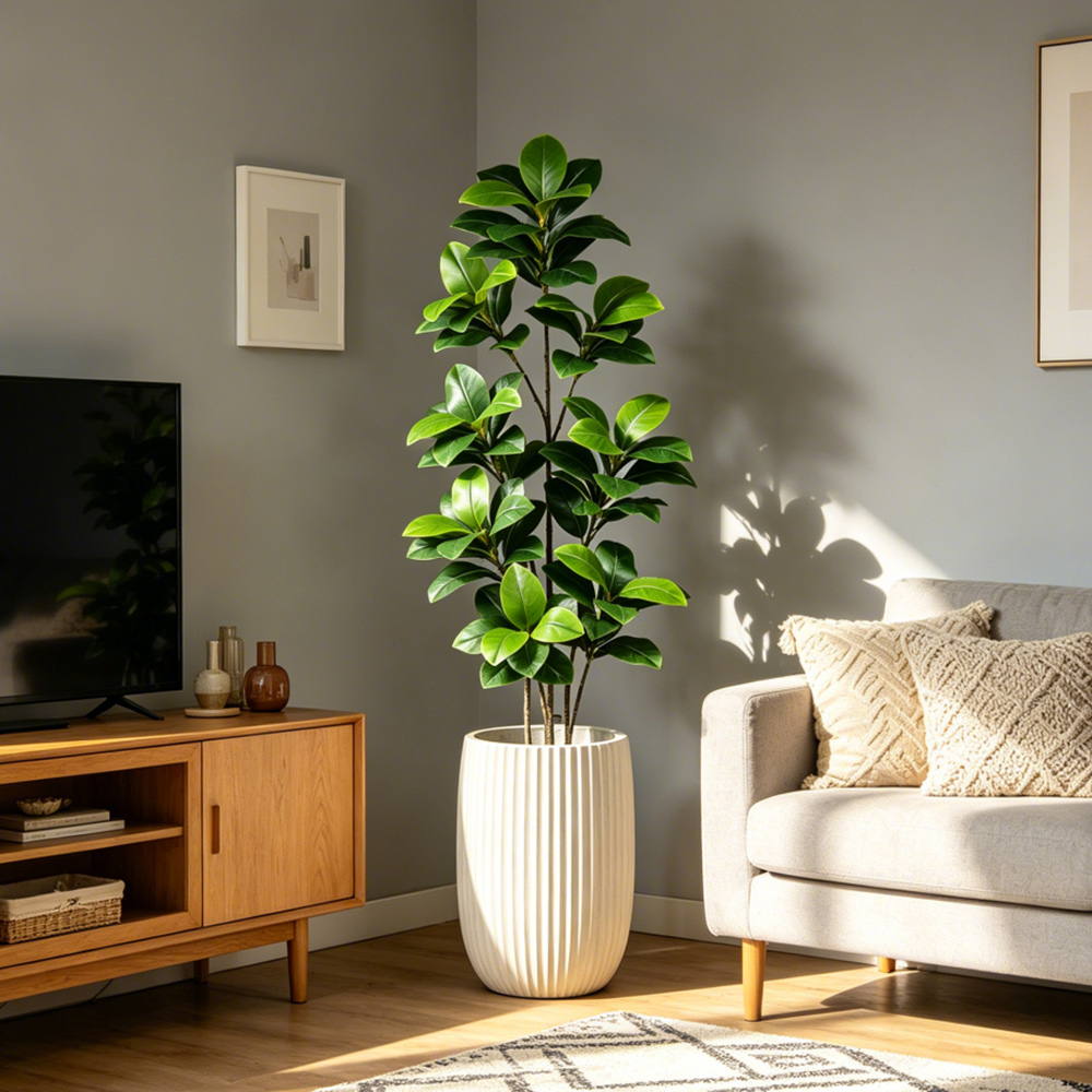 74-140cm Large Artificial Bany - Ficus Lyrata Tree incelemesi ve fiyatı