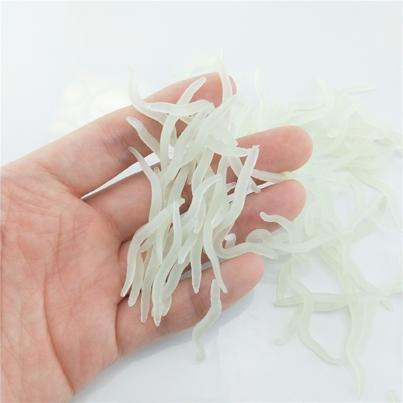60pcs 4cm Fishing Silicone Lum - Aglaonema Red incelemesi ve fiyatı