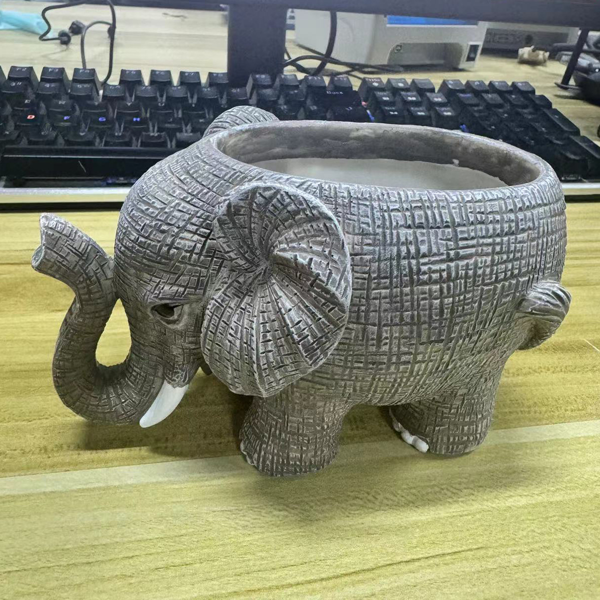 Cute Elephant Resin Succulent  - Echeveria Succulent incelemesi ve fiyatı