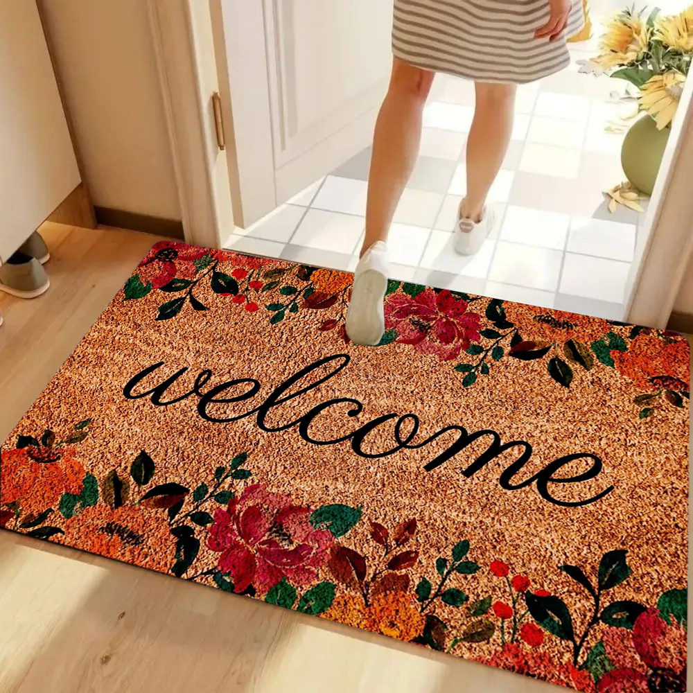 Welcome Retro Floral Doormat O - Maranta Prayer Plant incelemesi ve fiyatı