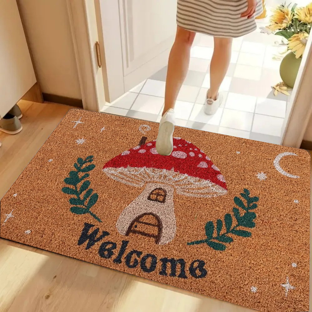 Welcome Retro Floral Doormat O - Maranta Prayer Plant incelemesi ve fiyatı